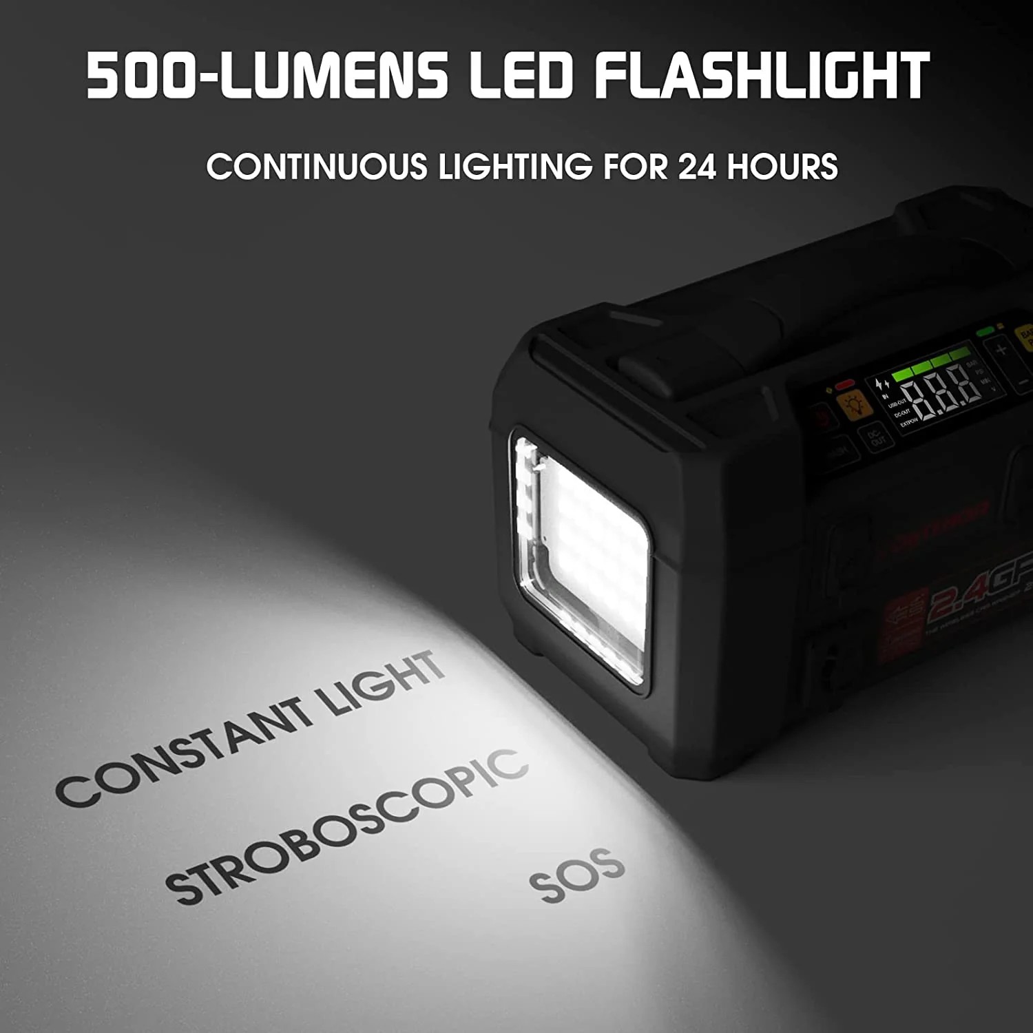автомобильный стартер 500 люмен светодиодный фонарик + компрессор и блок питания