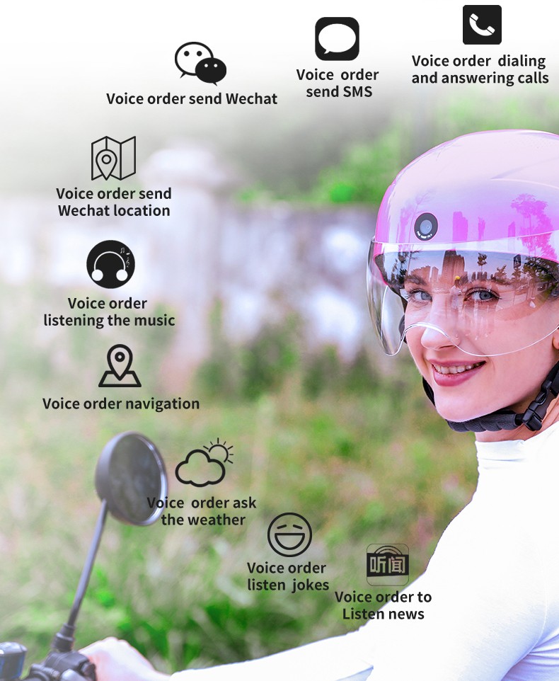 умный велосипедный шлем AI голосовой помощник