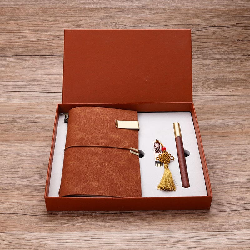 деревянная ручка с блокнотом в подарок