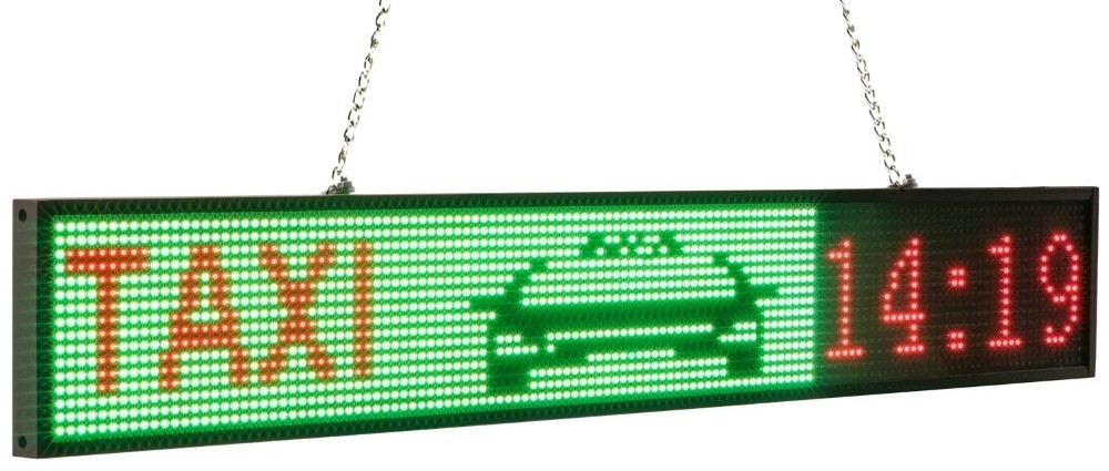 автомобильный светодиодный цветной дисплей для такси