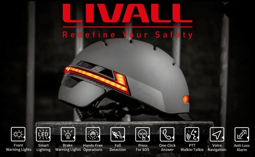 умный велосипедный шлем с Bluetooth livall bh 51m