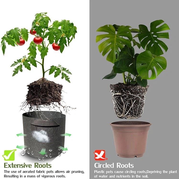 Groobag - эко-сумка для цветов для выращивания растений